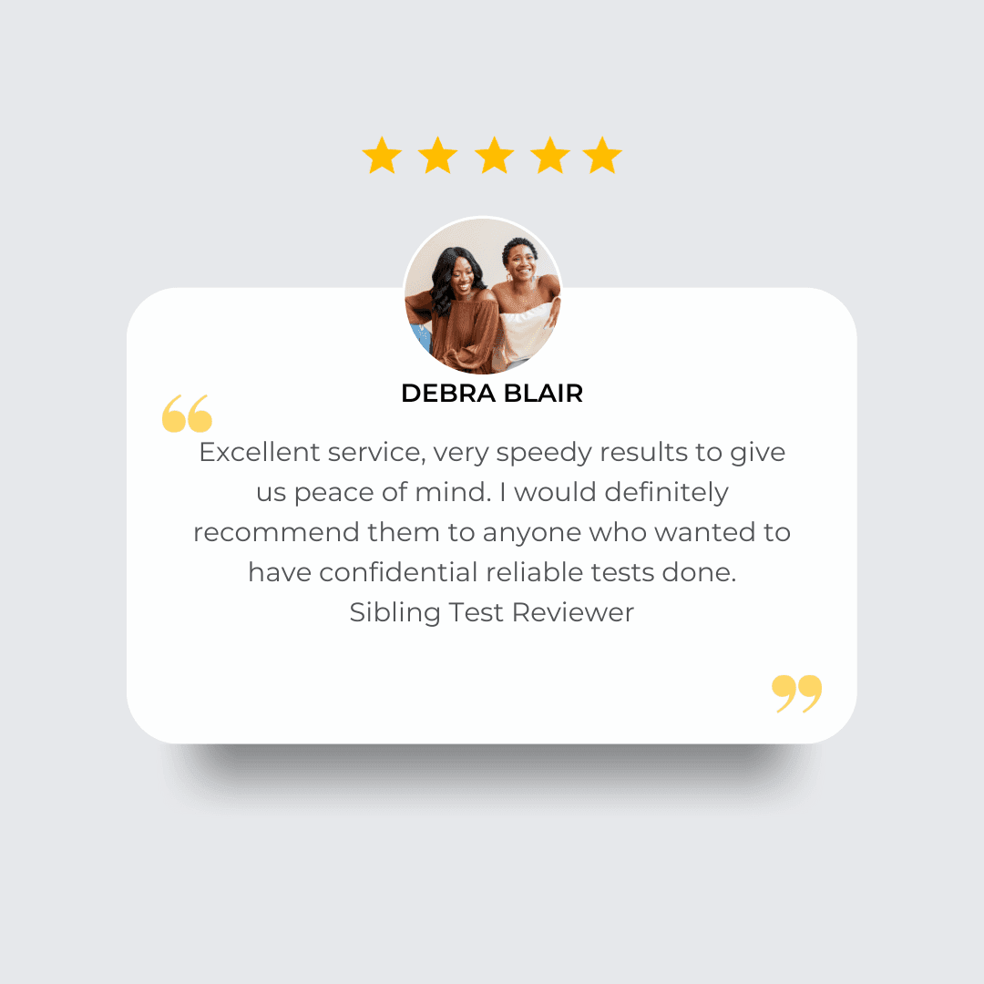 Testimonial from Debra Blair with a 5-star rating, praising quick and reliable service.